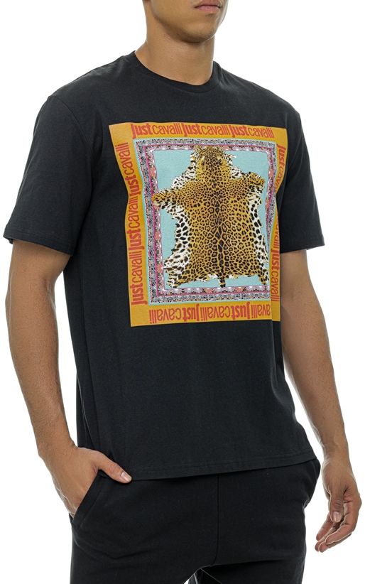 JUST CAVALLI-Tricou cu imprimeu grafic animal print